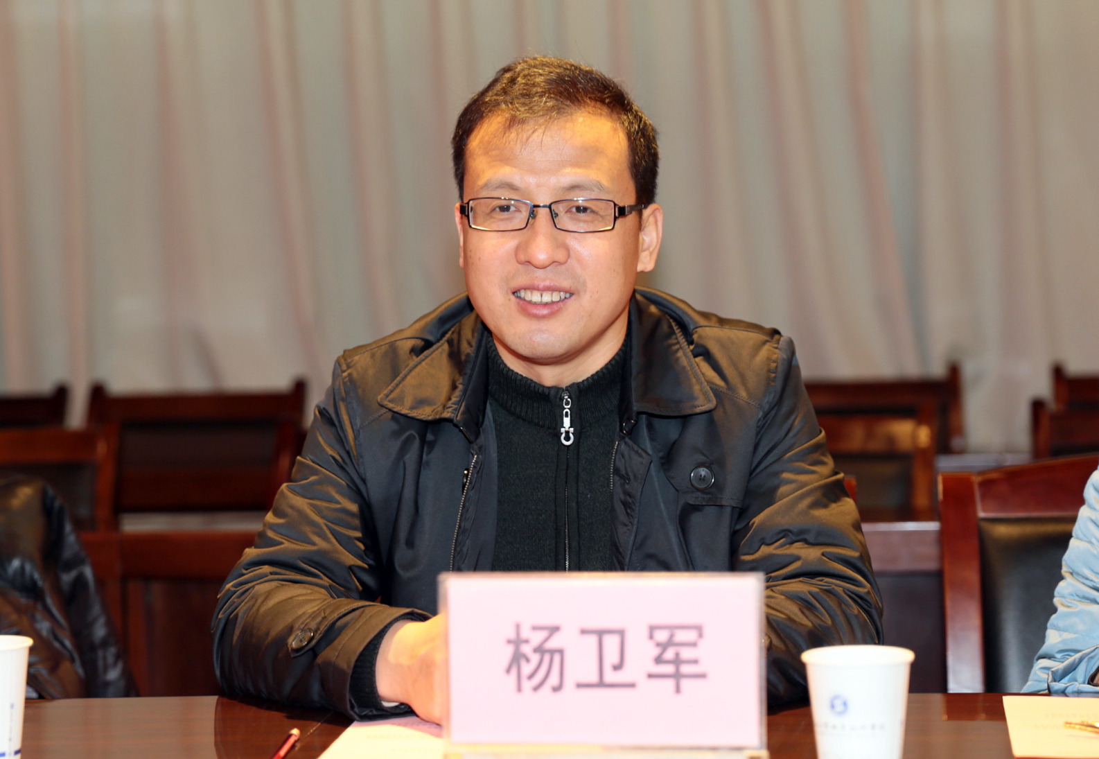 副院长杨卫军介绍新蒲京官网现代学徒制试点情况
