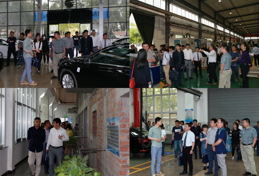 与会嘉宾实地考察新蒲京官网实训基地